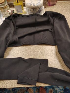 Lululemon Black Shrug Long Sleeve Active Top